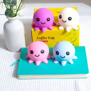 Mini Pelota de Pulpo Rellena de TPR, Juguete Antiestrés Divertido para Apretar, Juguete Portátil para Aliviar <span class=keywords><strong>el</strong></span> Estrés, Apto para <span class=keywords><strong>Adolescentes</strong></span> - Product Image 1