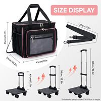 Sac de transport à roulettes personnalisé pour enseignant 2026 avec fermeture éclair et compartiment amovible pour ordinateur portable 15,6 pouces