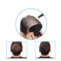 Carte de traçage professionnelle noire pour la ligne des cheveux avec règle graduée, modèle flexible pour la coupe et l'amélioration des coiffures en salon