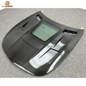 Capó Delantero de Fibra de Carbono Estilo IMP para Mercedes Benz AMG GT GTC GTS 2015-2018, Cubierta de Motor con Cristal, Piezas de Automóvil - Product Image 2