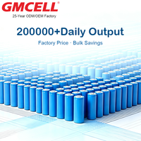 Batterie lithium-ion rechargeable GMCELL 3C 18650 2000mAh 3.7V, cathode LiCoO2, 1000 cycles, cellules de qualité pour l'électronique grand public