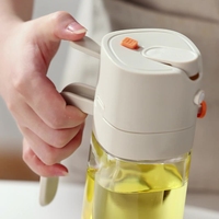 Pot et verseur d'huile 2 en 1 550ml étanche à double mode de cuisine anti-goutte pour distributeur d'huile de cuisson à l'olive