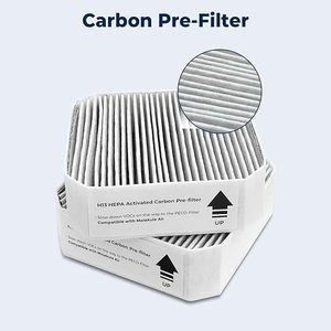 Cartouche filtrante pour purificateur d'air Molekule, filtre HEPA H13, charbon actif, pré-filtre pour l'élimination du formaldéhyde et des particules. - Product Image 4