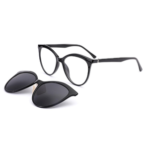 <span class=keywords><strong>Lunettes</strong></span> <span class=keywords><strong>de</strong></span> <span class=keywords><strong>soleil</strong></span> rondes à monture complète magnétiques pour femmes, avec verres polarisés et protection UV, tendance, en promotion - Product Image 2