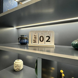 <span class=keywords><strong>Calendrier</strong></span> minimaliste en bois à feuillets mobiles, <span class=keywords><strong>calendrier</strong></span> perpétuel de bureau, décoration pour la maison et l'étude, accessoire <span class=keywords><strong>photo</strong></span> - Product Image 2
