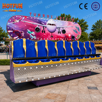 Manège mobile portable Crazy Wave pour enfants, équipement de jeu de carnaval monté sur remorque, mini manèges Miami