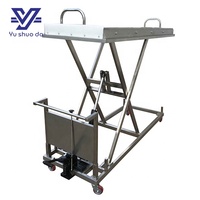 Chariot de levage mobile de cadavre de morgue de chariot d'hôpital de conception populaire avec le certificat de la CE