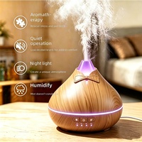 Diffuseur d'arômes silencieux à grain de bois, humidificateur d'air, veilleuse avec minuterie, pour la maison et la décoration hôtelière
