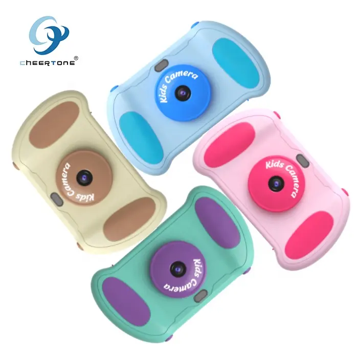 CTP11X Factory Outlet 1080P HD Cartoon Kids Camera Baby Toys with 3 Puzzle Games for Children Birthday Gift