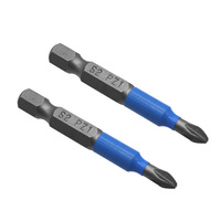 Jeu d'embouts de tournevis antidérapants à Impact magnétique de 50mm, longueur PH1/PH2/PH3/PZ1/PZ2/PZ3, embouts de tournevis magnétiques à tête unique, 12 pièces