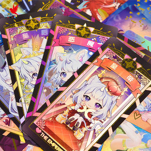 Dek kartu <span class=keywords><strong>Tarot</strong></span> pemula dengan kotak kualitas terbaik Pink Foil Linen hitam inti Oracle dalam kartu <span class=keywords><strong>Tarot</strong></span> - Product Image 6