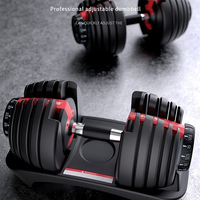 YSTPCOLOR YSD-004 OEM Haltères réglables portables à prix réduit 52,5 lb 24 kg, ensemble de fitness en fer durable avec poignée antidérapante pour les bras