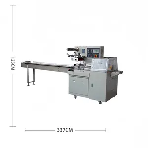 Automatische Horizontale Verpakkingsmachine Etui Vers Fruit Groente Chocolade Koekjes Stroom Verpakking Afdichting Wikkelmachine