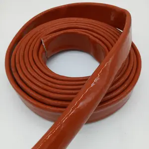 High Quality Silicone Coated Fiberglass Sleeve Fire Sleeve For High Temperature Cable Protection