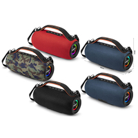 Altavoz Portátil Gu-133 BOOMBOX con Woofer de Tela, Bluetooth, Asa, Sonido Estéreo, Bajos de Alta Fidelidad, Música, Altavoz para Exteriores Resistente al Agua, Radio FM