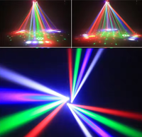 Mini projecteur LED 6 bras E27 80W, lumière de fête disco, tête mobile, effet Strobel, télécommande DMX512, DJ, scène mobile, mariage