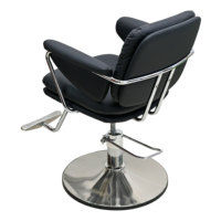 Chaises de coiffure pour salon, chaise de salon hydraulique robuste avec accoudoirs et repose-pieds chromés