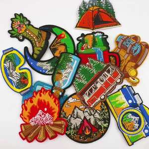 Parches Bordados Termoadhesivos para Camping, Escenas al Aire Libre, Herramientas de Aventura - Product Image 6