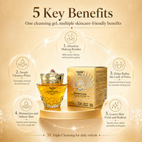 Gel nettoyant en cristal de glace Seefair Bird's Nest, nettoyage en profondeur, nettoyage des pores, élimination des points noirs, crème démaquillante