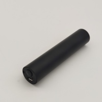 ISmartlaser Puntatore Laser Mini Ricaricabile in Alluminio 650nm Rosso <1mW con Interruttore a Pulsante Stile Torcia Nera con Batteria al Litio