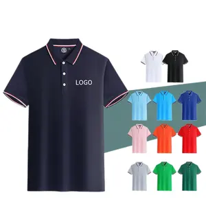 High Quality OEM Custom Printed Logo Plus Size Men's Polo Shirt Unisex Uniform Quick Dry Plain Men's Golf Polo Shirt