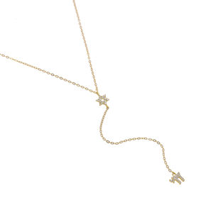 Collana con Ciondolo Stella Occhio Chai Placcata Oro con Micro Pavé di Zirconi Simbolo della Vita Amuleto Gioielli <span class=keywords><strong>Religiosi</strong></span> <span class=keywords><strong>Ebraici</strong></span> - Product Image 4