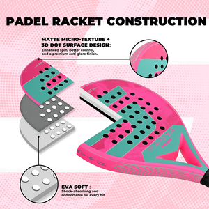 Raqueta de Pádel Redonda de Fibra de Vidrio para Principiantes, Modelo de Entrenamiento de Fácil Control, Logotipo Personalizado - Product Image 3