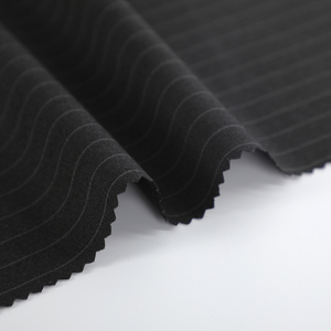 Chất lượng cao màu đen sọc Polyester Rayon Spandex đồng bằng nhuộm vải thời trang sử dụng cho bé trai lót Viscose bao gồm - Product Image 5