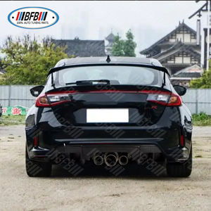 Pour <span class=keywords><strong>Honda</strong></span> Civic 11e génération FL5 <span class=keywords><strong>Type</strong></span> <span class=keywords><strong>R</strong></span> <span class=keywords><strong>2023</strong></span>+ – Diffuseur de pare-chocs arrière en fibre de carbone véritable, état neuf, amélioration de l'échappement arrière, clips CF - Product Image 6