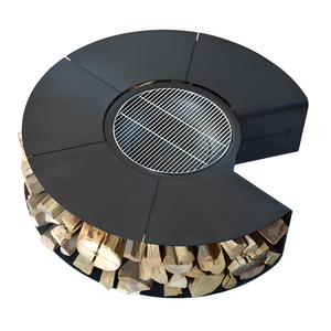 Outdoor <strong>Grill</strong> Fire Pit <strong>Combo</strong> Rustic Outdoor Steel Fire Pit BBQ <strong>Grill</strong>