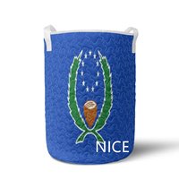Sac de rangement à cordon personnalisé avec drapeau de Pohnpei, en tissu polyester multi-tailles pour le rangement des articles divers ménagers