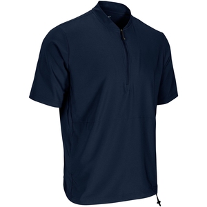 Short Sleeves 1/4 Zip Cage Jackets with Pockets Woven Men's Warm-up Jackets Batting Jackets Stretch Drawcord for <strong>Baseball</strong> - Product Image 2