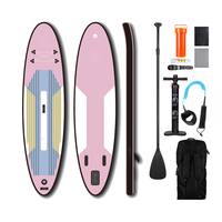 Nouveau design Soft Top Air Inflate Sup Paddle Board Fusion Paddleboard à vendre avec palmes