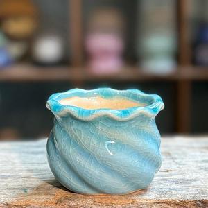 Mini <span class=keywords><strong>pot</strong></span> carré <span class=keywords><strong>en</strong></span> <span class=keywords><strong>terre</strong></span> <span class=keywords><strong>cuite</strong></span> MSH pour plantes succulentes, pots de fleurs créatifs effet craquelé - Product Image 6