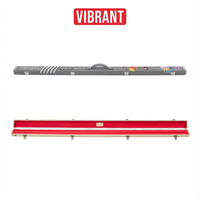 Étui de queue de billard en cuir noir 2 emplacements pour 1/2 queue, série Rainbow, haute qualité, durable, résistant au froid, maintien de la chaleur, MOQ 1