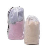 Pochette à cordon en microfibre, cuir synthétique, transparente, imperméable, pour vêtements, chaussettes, emballage, sac de rangement pour garçons, Zhejiang