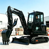 LIVRAISON GRATUITE Mini-excavatrice de 1 tonne, 3 tonnes, CE EURO 5, hydraulique, compacte, sur chenilles, pour travaux de terrassement, aménagement paysager et agriculture