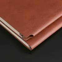 Carnet à couverture rigide en cuir PU personnalisé HQB A4/A5/A6 avec reliure cousue, journal d'affaires, porte-stylo, cadeau, vente en gros, offset