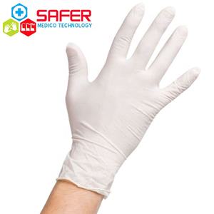 Gants en latex pour peau sensible hypoallergéniques en poudre imperméables légers jetables 100 pièces - Product Image 3
