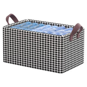 Boîte de rangement pour vêtements de style moderne, rectangulaire, pliable, lavable, en PP et en tissu, pour la maison, la garde-robe, le dortoir - Product Image 5