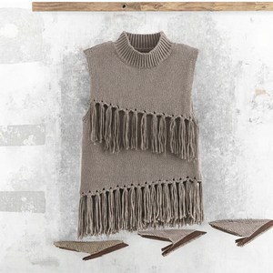 Camisetas sin Mangas de Punto con Cuello Redondo y Borlas, Transpirables, Casuales y Elegantes para Mujer, 2025 - Product Image 3