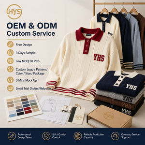 Pull en tricot personnalisé <span class=keywords><strong>pour</strong></span> <span class=keywords><strong>homme</strong></span>, col <span class=keywords><strong>polo</strong></span>, manches longues, pull en tricot jacquard à col <span class=keywords><strong>polo</strong></span> avec lettres <span class=keywords><strong>pour</strong></span> <span class=keywords><strong>homme</strong></span> - Product Image 3