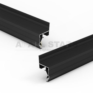 Profils en aluminium pour plafond tendu, profilés souples pour plafond de maison d'hôtes, luminaires LED à double rail, rideaux, profilés en aluminium - Product Image 4