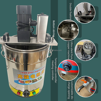 Grote industriële elektrische hogesnelheidsmixer automatische kooksaus-sapblender roestvrijstalen voedselkookpot motor kern