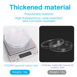 Venda Direta Da Fábrica Pratos De <span class=keywords><strong>Petri</strong></span> De Alta Qualidade Premium Placa De Cultura Descartável Estéril Plástico para Pesquisa Médica - Product Image 4