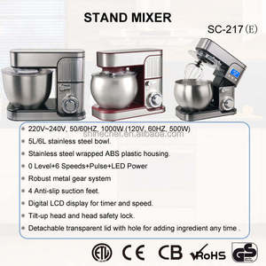 เครื่องผสมอาหารไฟฟ้าอเนกประสงค์ 3 in 1 สำหรับใช้ในครัวเรือน ทำจากสแตนเลส พร้อมโถผสมโลหะ ใช้ไฟ 220v - Product Image 3