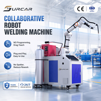 Robot collaboratif de soudage à 6 axes Cobot MIG MAG sans programmation, avec fonction Drag Teach, chariot de transport certifié CE pour la construction navale