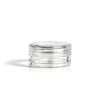 Pot cosmétique mini PS transparent de 3ml/5ml/10ml/15ml/20ml/30ml pour crème contour des yeux, crème pour les mains, idéal pour les voyages