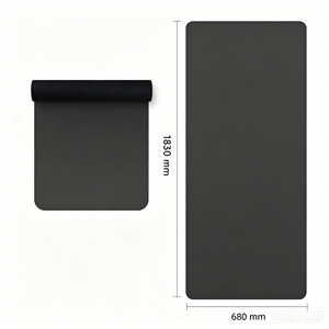 Tapete de Yoga de PU Natural Antideslizante con Logotipo Personalizado, Tapete de Yoga de Goma PU Ecológico Antideslizante de 5 mm de Grosor, Plegable y Suave - Product Image 2