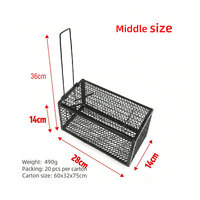 Piège à souris sans cruauté, haute sensibilité, en acier inoxydable, cage de capture vivante pour souris et rats, sans danger pour les animaux domestiques et les enfants, jetable